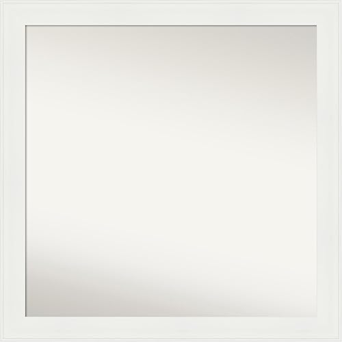 Amanti Art Espejo personalizado, espejo estrecho blanco de tocador, espejo de pared o espejo de tocador de baño sobre el fregadero (27.5 x 27.5