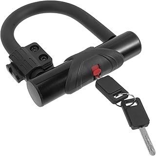 Garneck Bikes Bikes Motorcycle Bike Daily Use u Lock Multi-Function Cycle Lock Portable Cycle Lock Professional Cycle Lock Cycle Accessory Sturdy Cycle Lock Shear Resistance Battery Lock