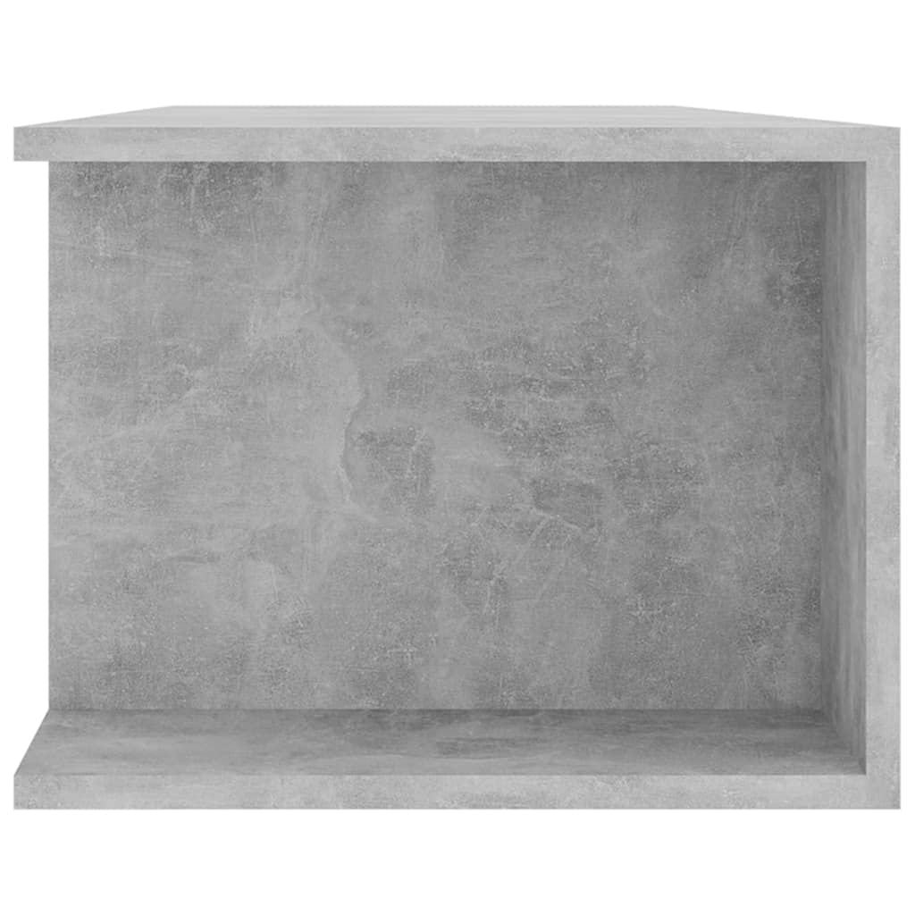 Muebles de Salon TV,Mesa TV Salon,Mueble de TV con Luces LED Gris hormigón 135x39x30 cmAdecuado para salón, Dormitorio