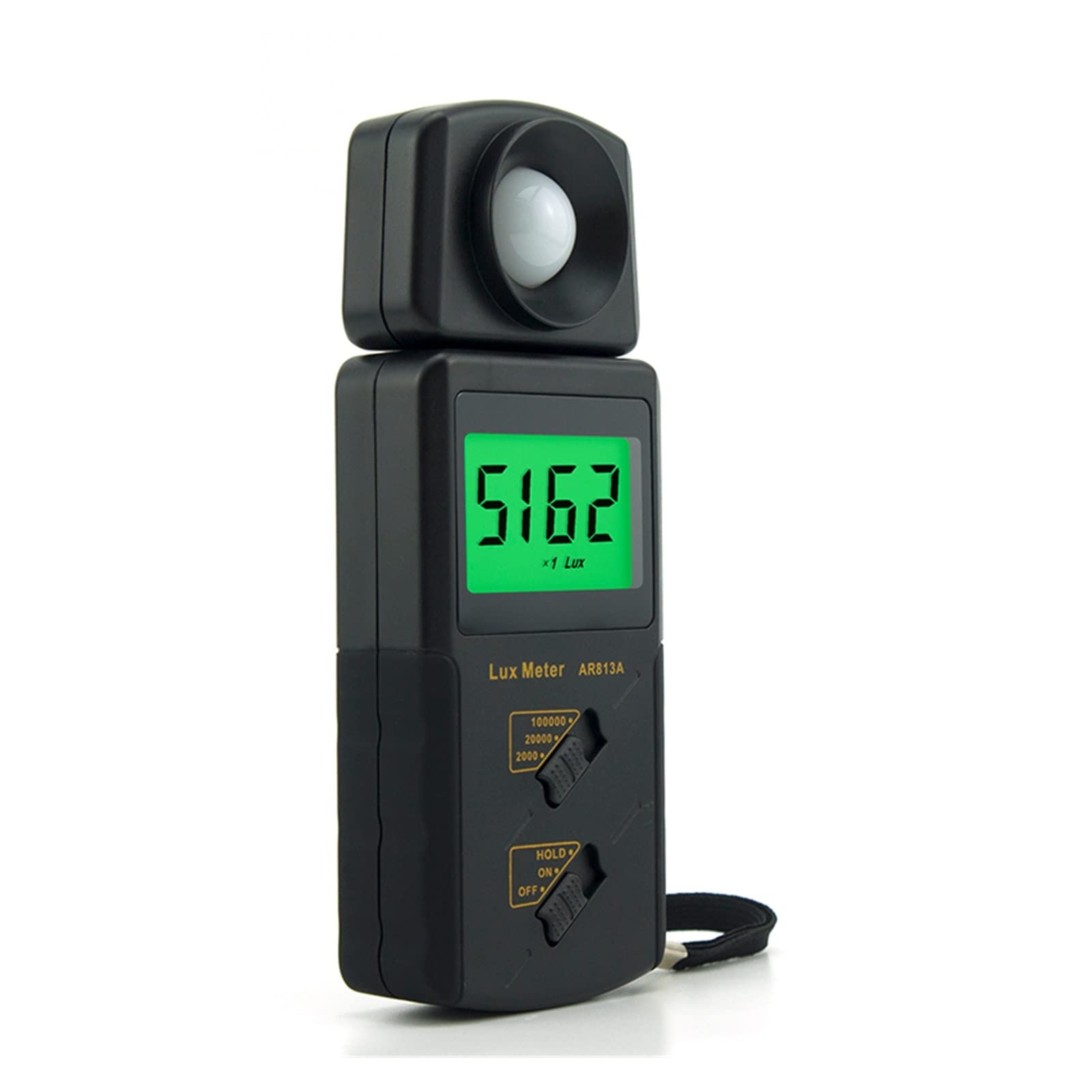 Luxómetro Portátil, Medidor de iluminancia, mano de mano. LCD Medidor de iluminancia digital de pantalla 1 ~ 100.000lux Medidor de iluminancia Monitor de radiación solar for granjas, centros comercial