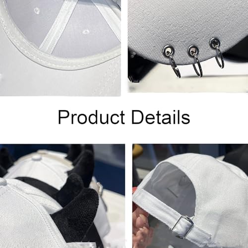 Image of Coquette Baseball Hat Bow Baseball Cap Ponytail Hat for Women Cute Distressed Cap Funny Trucker Hats for Women