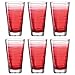 Produktbild LEONARDO HOME 026836 Trinkglas VARIO STRUTTURA 6er-Set 280 ml rot, Glas