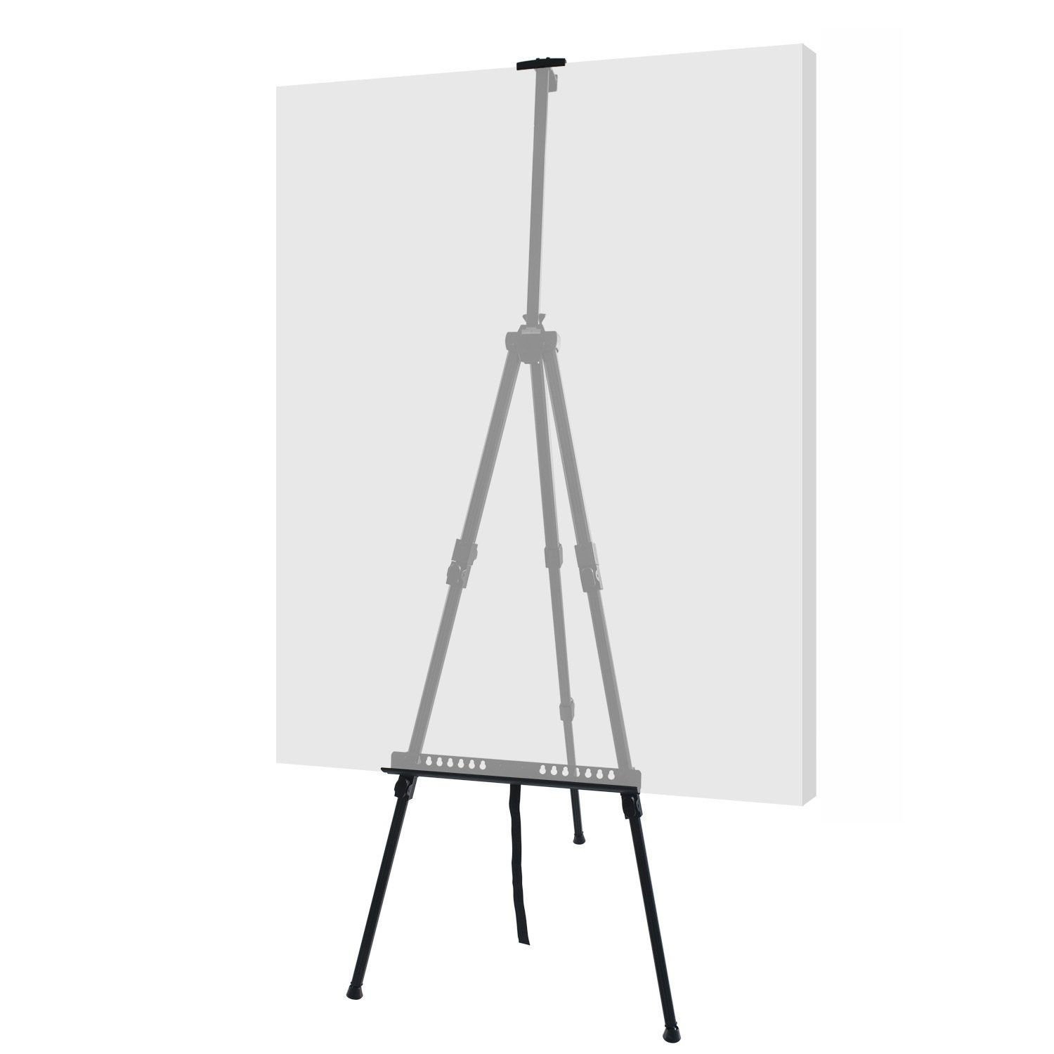 DOBO Treppiede per Tableau Matrimonio cavalletto Dipinto Tela Disegno Pittore Pittura, nero