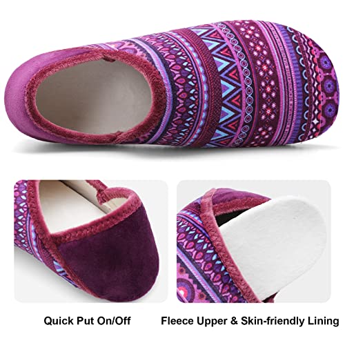 Image of Fires Womens Mens Slippers with Rubber Sole Soft-Lightweight House Slipper Socks Around House Shoes Non Slip Indoor /Outdoor