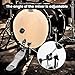 Bass Drum Pedal,Bass Drum Pedal Come with Classic Felt Beater Stick for Drum Set Instrument,Cam Chain Bass Drum Pedal for Beginner & Professional Drummers