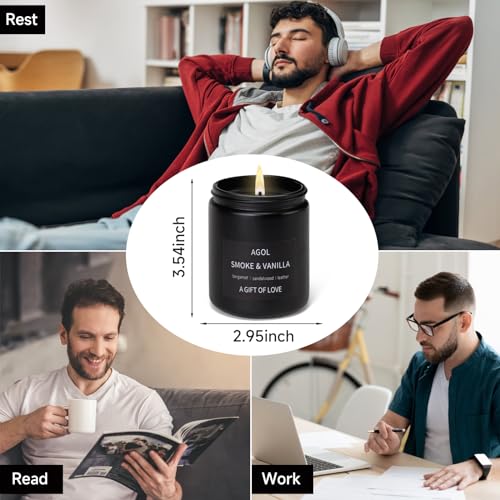 Men-Scented-Candles-Set-Dad-Gifts-from-Daughter-Son-3-Pack-Premium-Lavender-Woods-Vintage-Leather-and-Vanilla-Candles-Set-Aromatherapy-Candles-Gifts-for-Men-Black-Jar-Candle-Gift-for-Fathers-Day