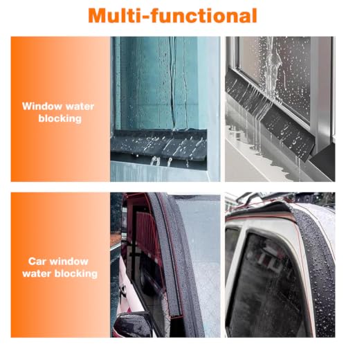 Image of HASTHIP 1M /39 Window Water Stopper Silicone Door Gap Filler SelfAdhesive