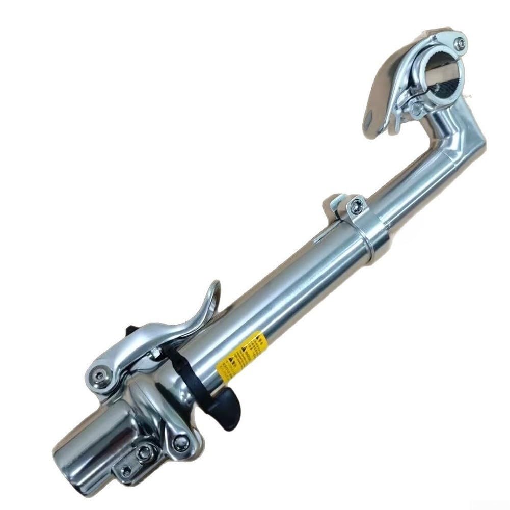 Manubrio pieghevole per bicicletta, a sgancio rapido, in lega di alluminio, regolabile, per manubrio da 31,8 mm e forcella anteriore da 28,6 mm, attacco manubrio pieghevole regolabile