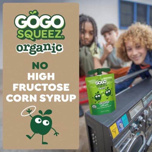 GoGo squeeZ No Sugar Added Organic Applesauce Variety Pack, 12 Count - image 4
