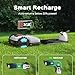 Robot Lawn Mower with App Control – Adjustable Cutting Height, Auto-Charging, Obstacle Detection & Smart Scheduling – Ideal for Lawns up to 1/8 Acre
