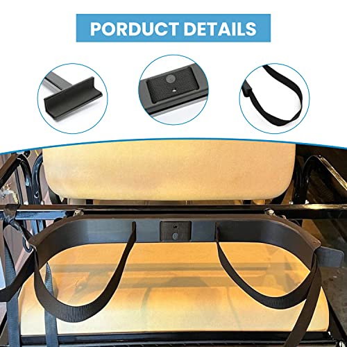 Kuafu Universal Golf Cart Bag Holder Bracket Compatible With Club Car Ezgo Yamaha Golf Cart Rear Flip Seat Golf Bag Attachment #TOP3