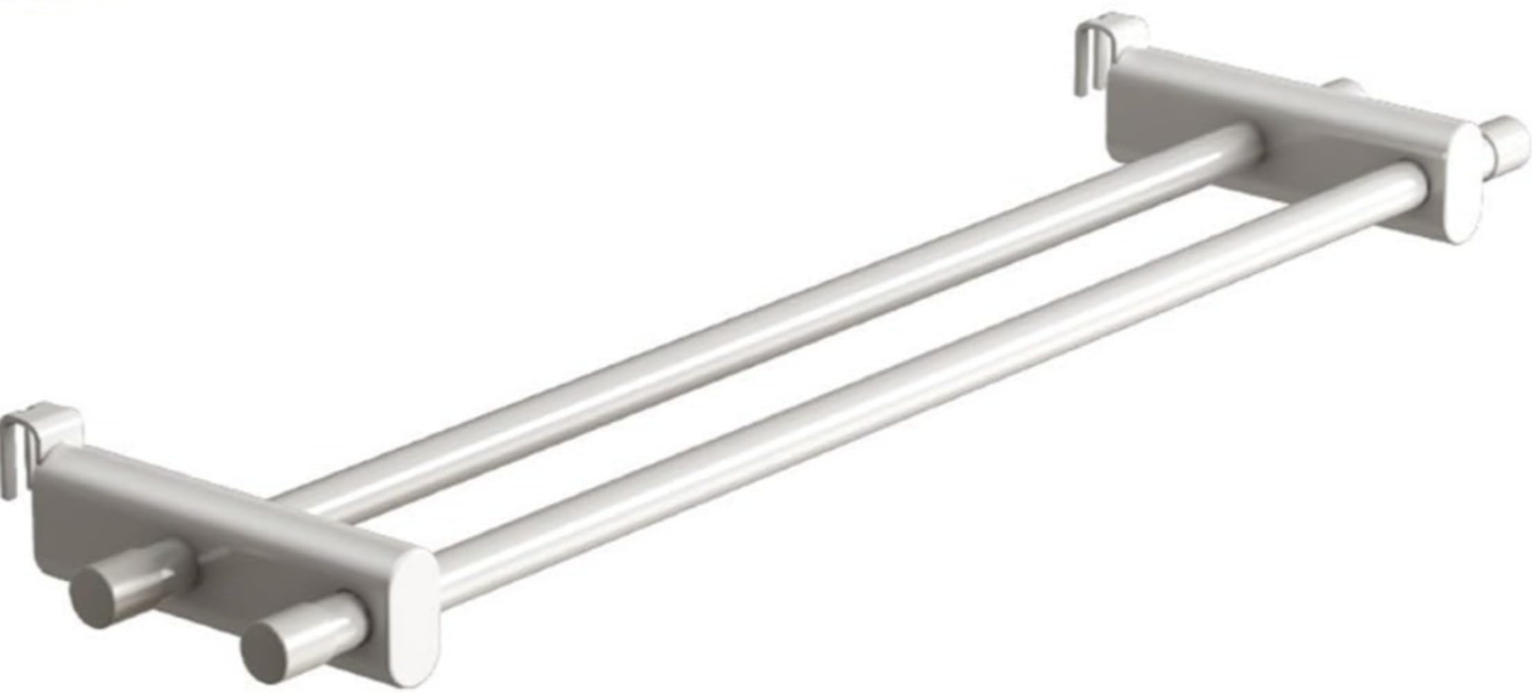 Radiator Towel Rail 2 Bars Radiator Clothes Airer Clothes Airer for Radiator Hanging on Doors and Radiators