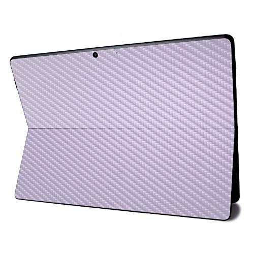 Image of MightySkins Carbon Fiber Skin for Microsoft Surface Pro X - Solid Lilac | Textured Carbon Fiber Finish | Easy to Apply, Remove, and Change Styles | Made in The USA