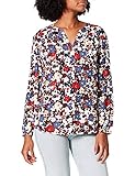 Die Tunika-Bluse aus softer Viskose ist mit einem bunten Blumen-Muster versehen