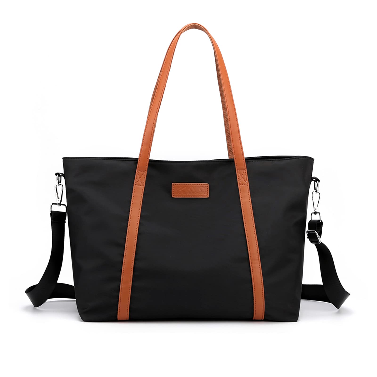 Borsa per Laptop da 15.6 Pollici Borse a Spalla Donna Casuale Borsa a Mano Borsa a Tracolla Tote per Scuola Viaggio Ufficio Lavoro Nero