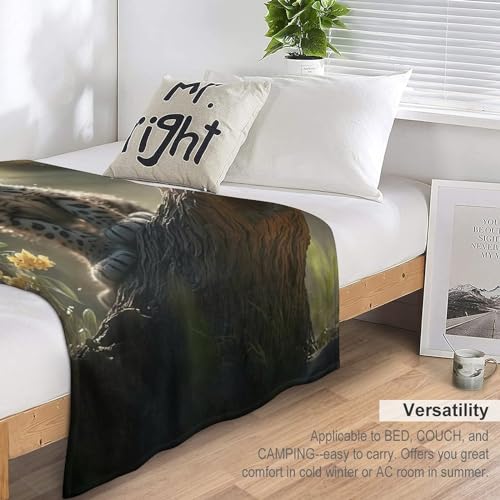 Couverture léopard haut de gamme en flanelle douce pour grand sofa - 7