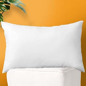 OTOSTAR Pillow Inserts 12x20 Inch Premium Decorative Bedding Throw Pillow Inserts Decorative Square Form Pillows for Couch Bed Sofa Sham Cushion Stuffer (1 Pack)