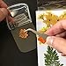 Fafeicy Transparent Dried Flower Bookmarks, 30Pcs Transparent Dried Flower Bookmarks - DIY Beautiful Flower Bookmark Stickers with Colors, Officeproducts (A)
