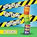 TOXIC WASTE - Hazardously Sour Candy - 5 Assorted Flavors & 1 New Mystery Flavor - Special Edition Purple, Orange, & Green Drums - 3-Pack
