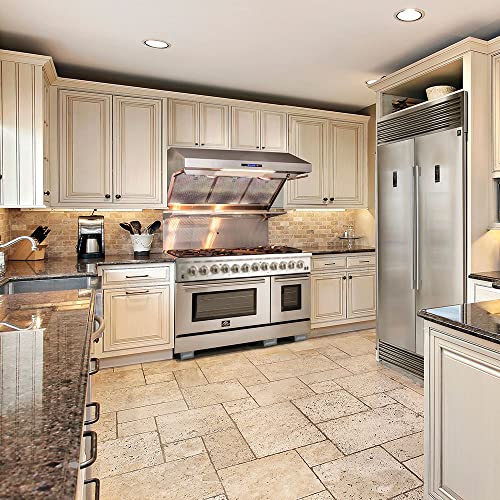 Forno FFSGS6156-48 Galiano Dual Fuel 48 Inch Inch. Freestanding Range 8 Sealed Brass Burners Cooktop - 6.58 Cu. Ft. Double Convection Electric Oven thumb #1