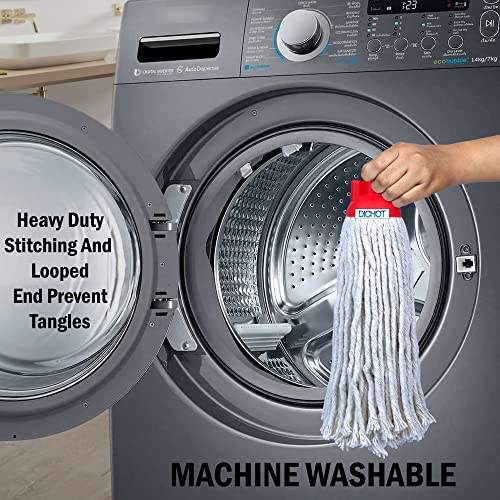DICHOT-Round-Mop-Cotton-Refill-Replaceable-mop-Head-Red-300-GM-Pack-of-3