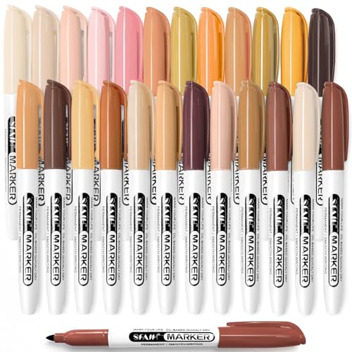 SFAIH 24 Skin Tone Permanent Markers