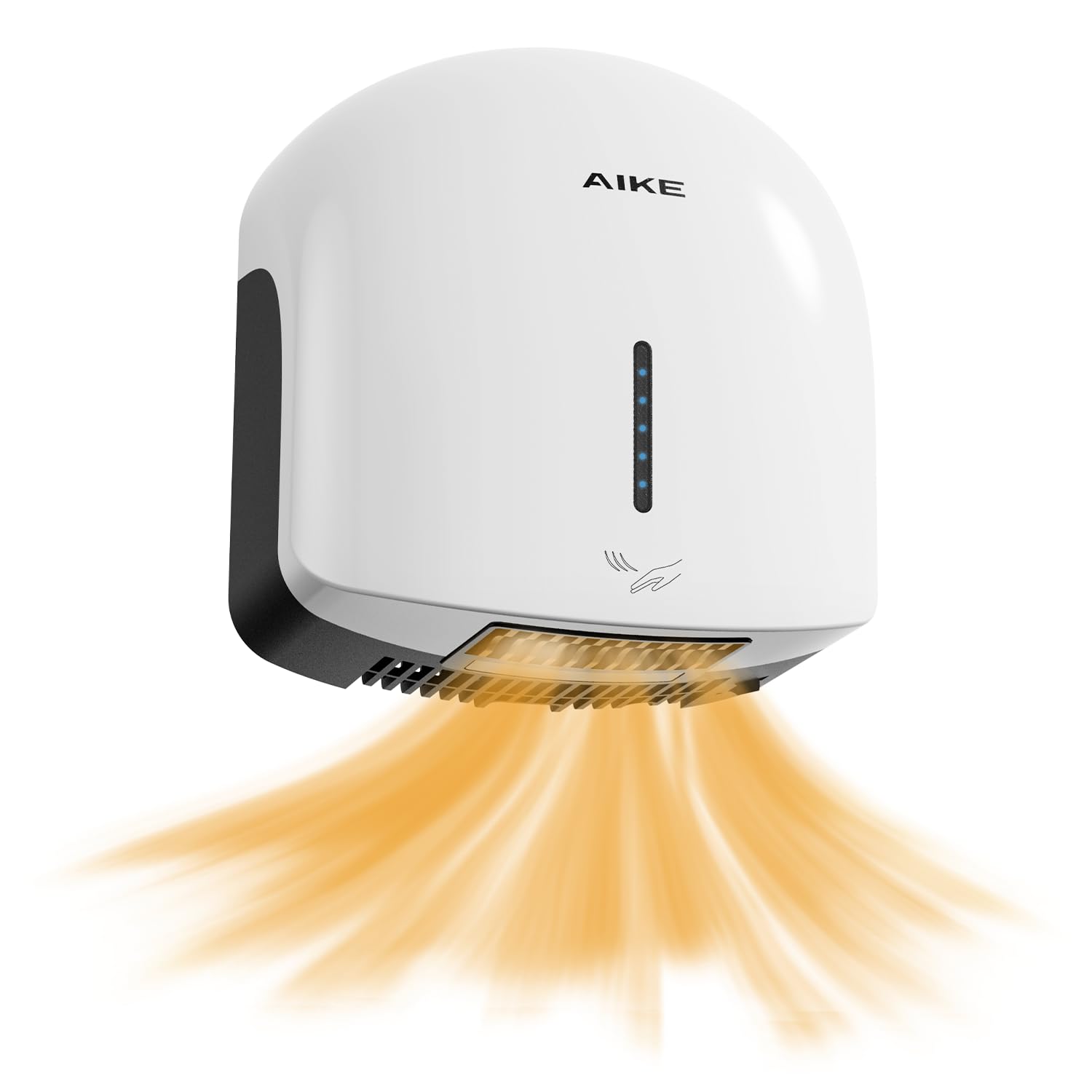 AIKE GentleAir Warm Hand Dryer, Low Noise for Home & Bathrooms, AC220V-240V, Cloud White