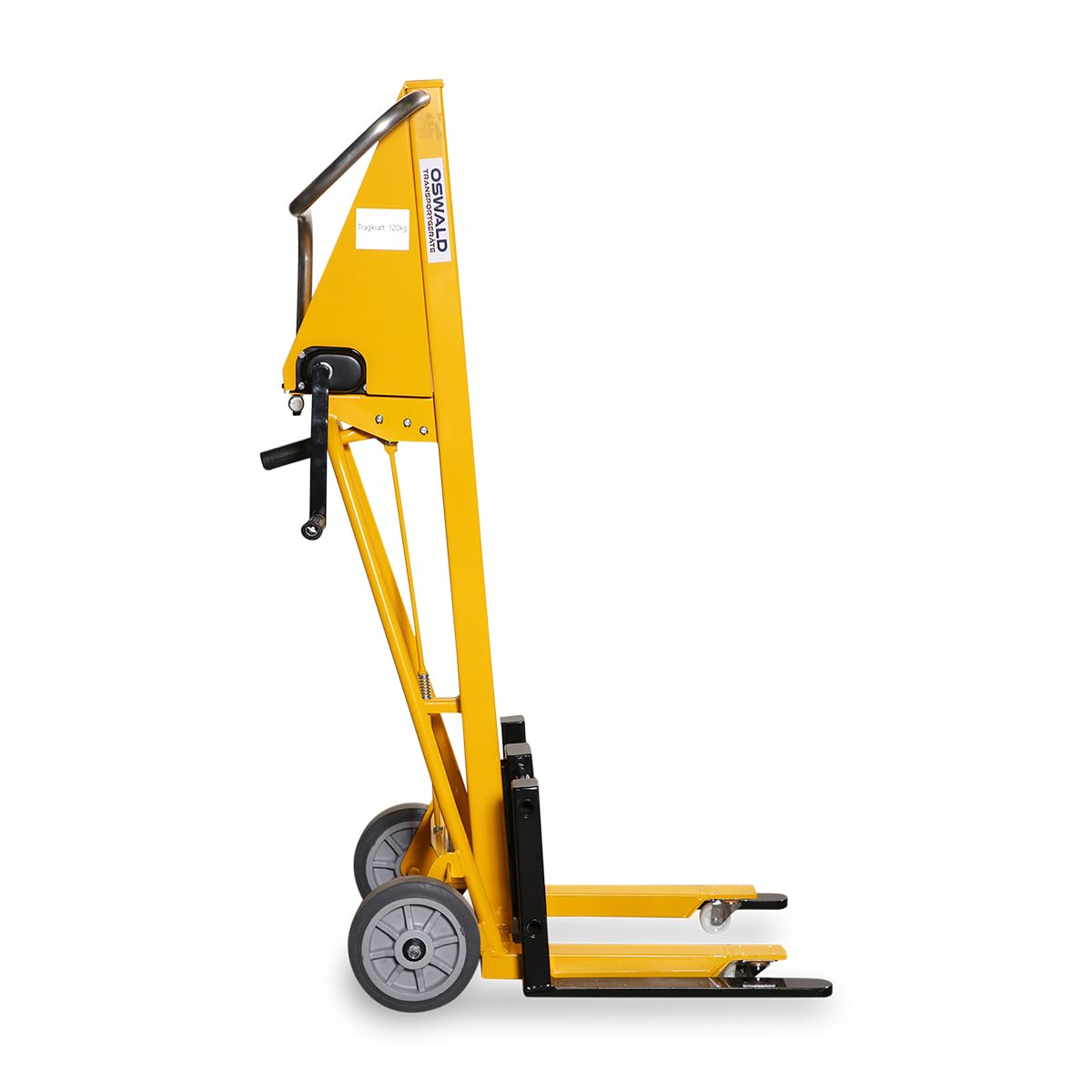 Minilift Handstapler mit Seilwinde, 120 kg Tragkraft, 1.070 mm Hubhöhe