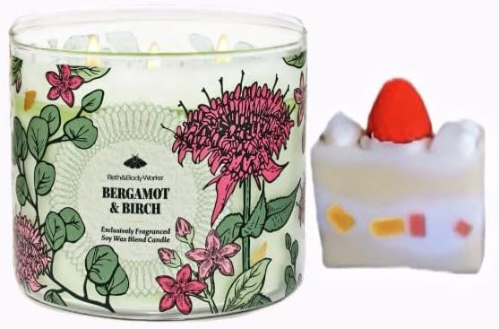 Amazon.com: Bergamot & Birch - White Barn-Bath/Body Work- 3-Wick