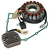 Caltric Stator & Gasket & Regulator Compatible with Kawasaki Bayou 300 Klf300 Klf-300 1992-2001