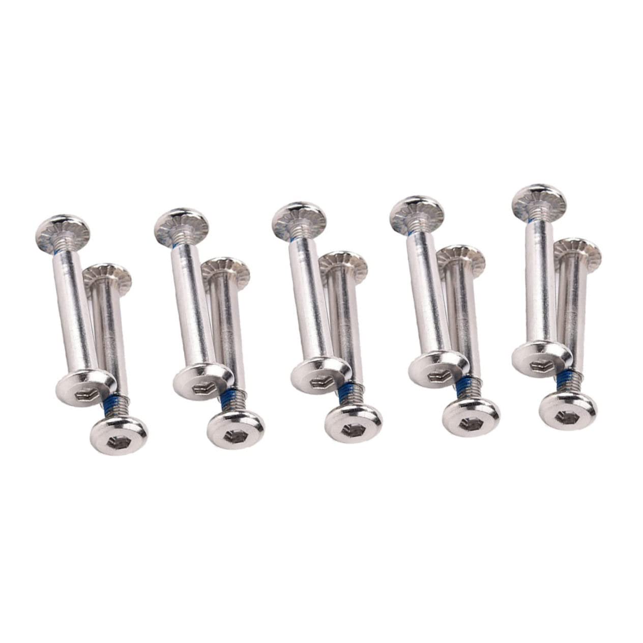 BESPORTBLE 16pcs Skate Bearings Screws Metal Inline Skate Screw Stainless Steel Strong for Skating