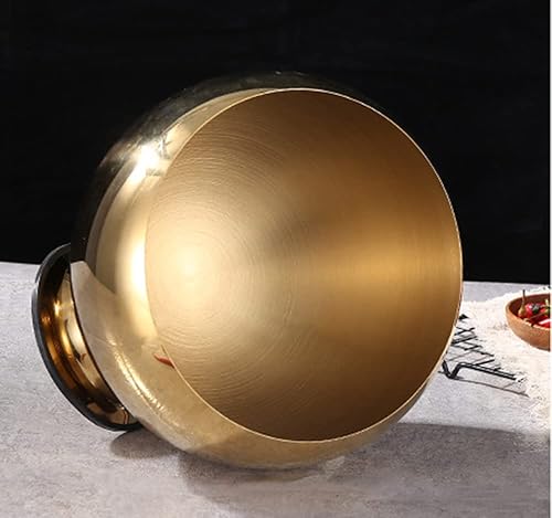 Miniatura 2 de Azucarero esférico de acero inoxidable dorado condimento tarro mentas titular tazón con rollo superior A,B,C,D