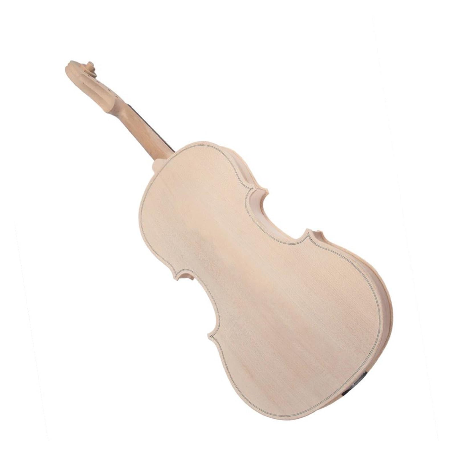 3/4 Rozmiar Niedokończony DIY Skrzypcowy Klonowy Hebanowy Podstrunnica Akcesoria I Struny Akcesoria Do Skrzypiec(3/4Violin Body)