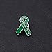 Cerebral Palsy Awareness Ribbon Pin Cerebral Palsy Awareness Month Gifts Green Ribbon Pin (Cerebral Palsy pin)