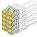 Produktbild Cat.7 Netzwerkkabel 3,0 m Weiß 10 Stück Cat7 Ethernetkabel Netzwerk LAN Kabel Rohkabel 10 Gb s SFTP PIMF LSZH Set Patchkabel mit Rj 45 Stecker Cat.6a
