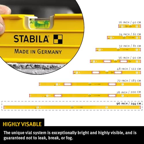 Image of STABILA Type 96M Magnetic Level, 96 Inch, Cat. Number 38696