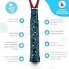 GET A GRIP - Custom Tennis Racket Grip Tape - Anti-Slip/Quick-Drying Tennis Overgrips - Precut Badminton Racket Grip with Finishing Tape - Squash Racket Grip Tapes (Blue Steel, 1 Grip) #1