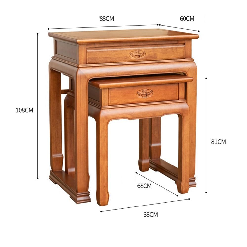 Mobiletto Tavolo da altare tradizionale in palissandro massiccio | Espositore in legno(Brass,Piccolo)