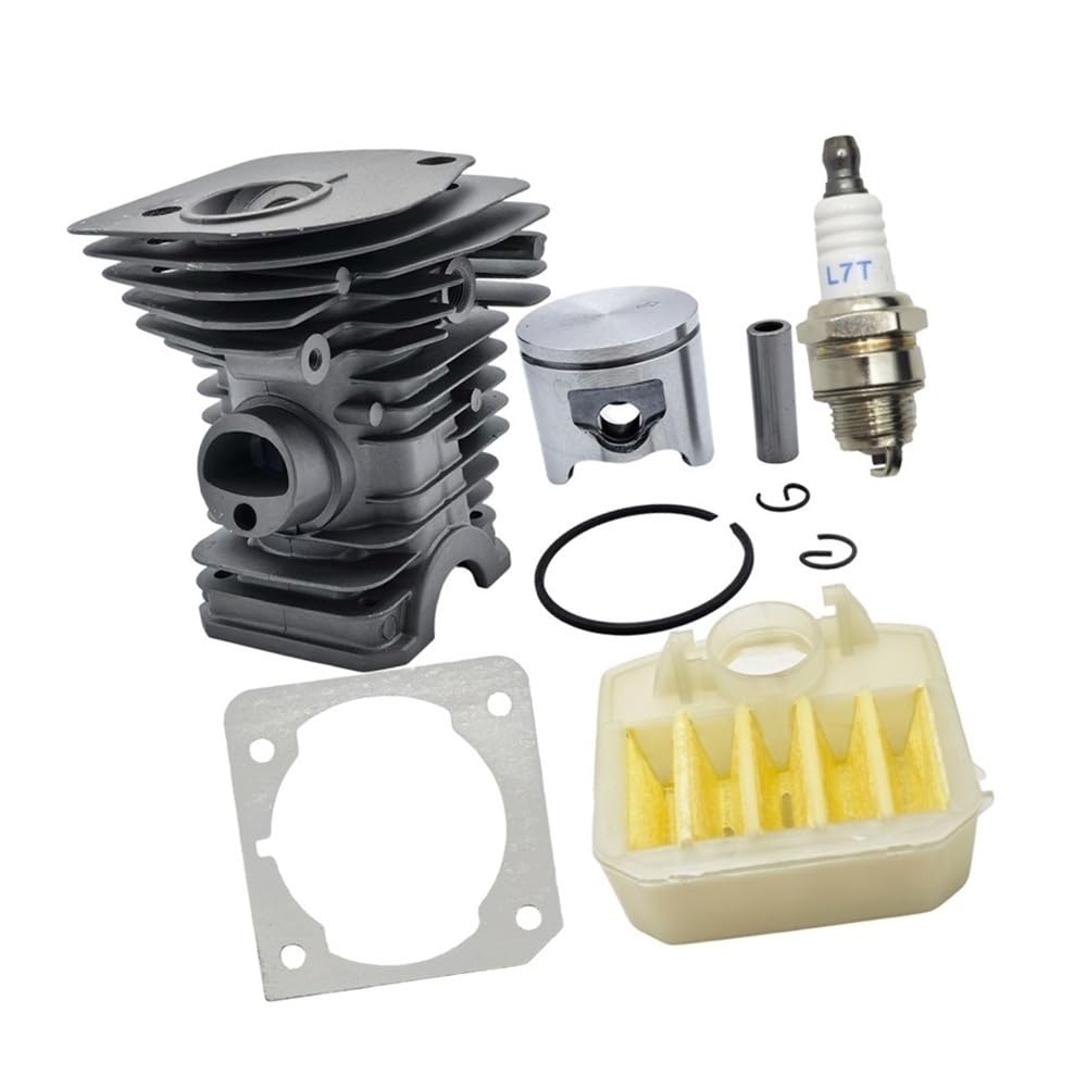 Cylindre 42 mm et piston pour tronçonneuse 340 345 350 avec bougie