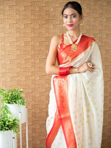 BANARASI KARGHA red banarasi silk saree – image 4