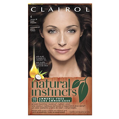 Clairol Natural Instincts Semi-Permanent Hair Color #28 Nutmeg/Dark Brown 1 Kit