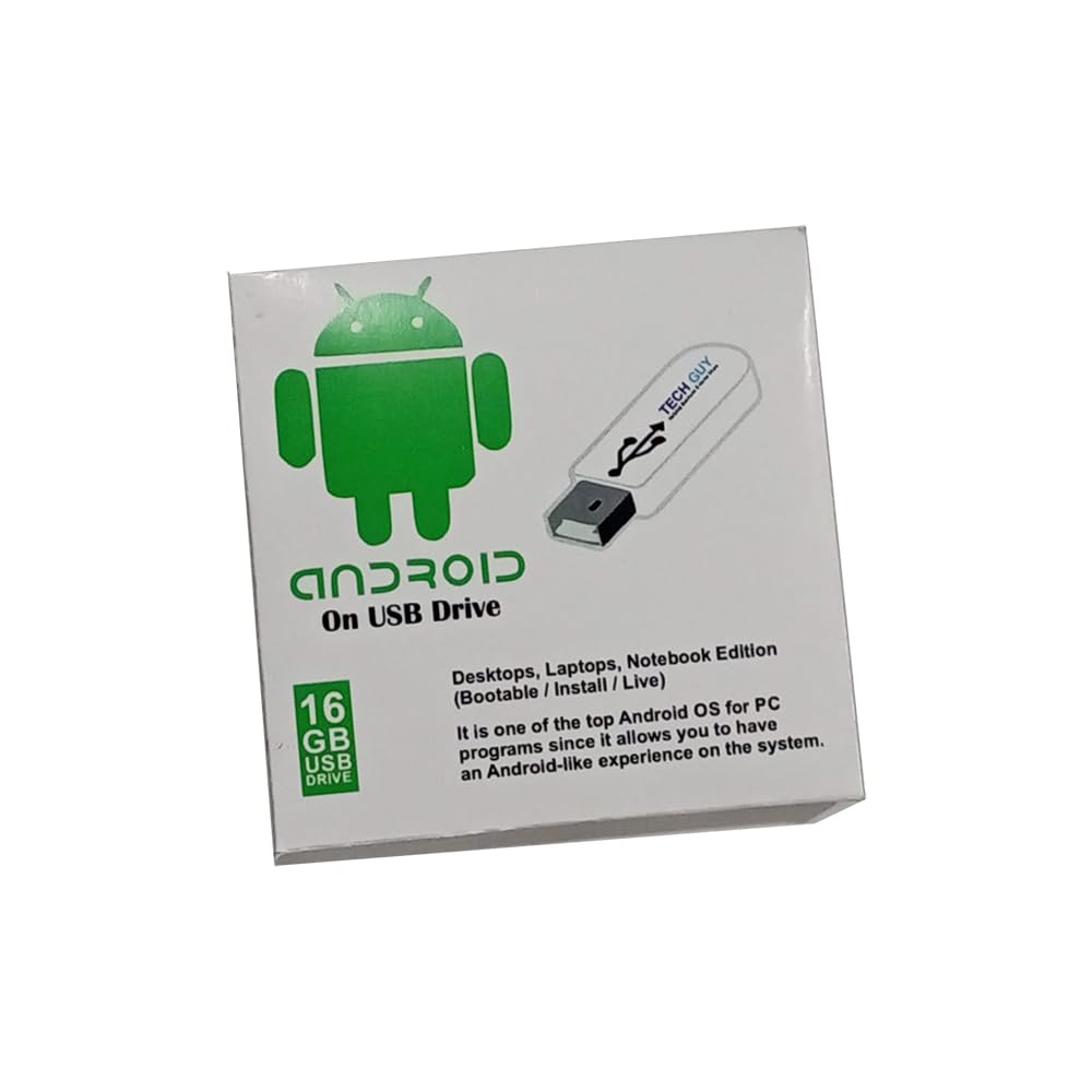 Android Live & Install Operating System on 16GB USB Drive for Desktops Laptops Notebook