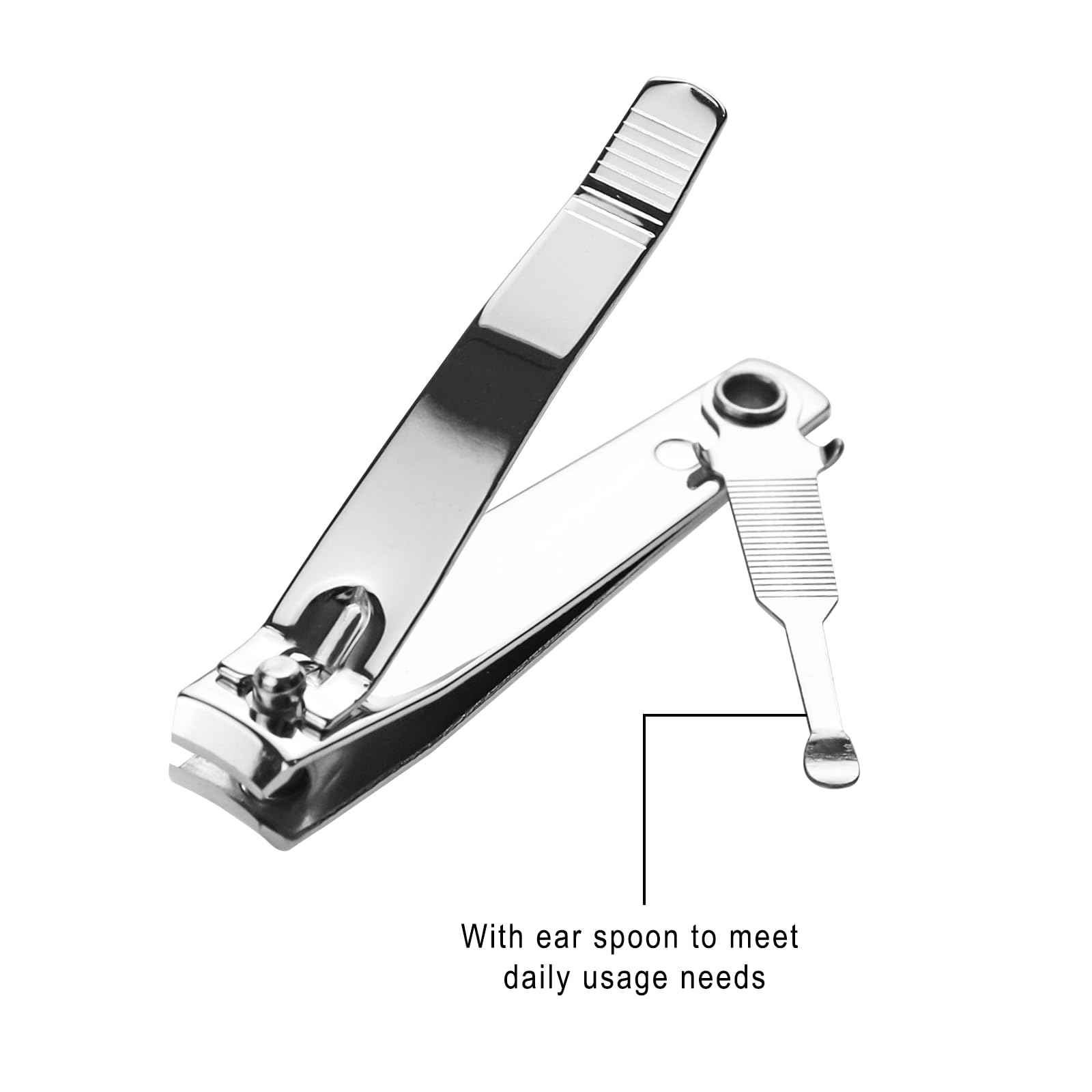Lot de 50 coupe-ongles emballés individuellement en acier inoxydable - Robustes - Pour sans-abri, hommes et femmes, hôtel - 6,8 cm