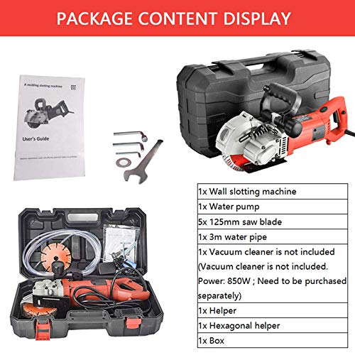 PLASMARGON Wall Grooving Chaser Cutting Machine 5500W Multifunctional Cutter Electric Wall Slotting Machine 110V