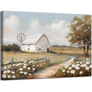 Farmhouse Barn Canvas Wall Art Rustic Farm Nature landscape Decor Pictures Retro Flower Field Meadow Barn Windmill Posters Prints for Home Decoration Bathroom Bedroom Living Room Decoration Farmhouse Barn Canvas Wall Art Rustic Farm Nature landscape Decor Pictures Retro Flower Field Meadow Barn Windmill Posters Prints for Home Decoration Bathroom Bedroom Living Room Decoration
