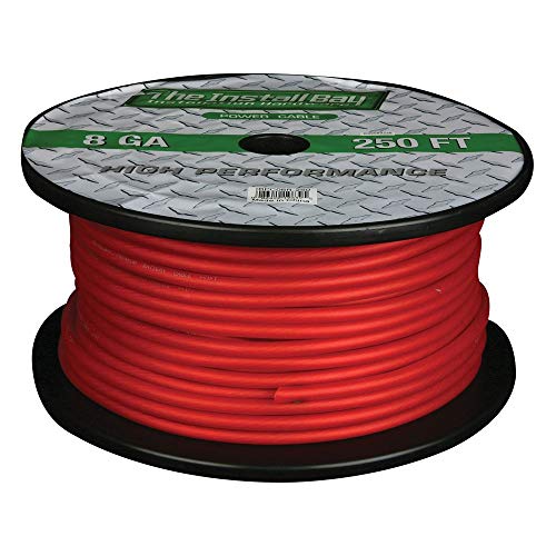Install Bay Cca Value Line 8 Gauge Power Cable Red - 250 Foot Coil
