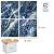 AquaTiles Porcelain Mosaic Tile Marble Persian Blue Swimming Pool Tile Shower Bathroom Waterline Walls 6" x 6" (5 SQ FT)