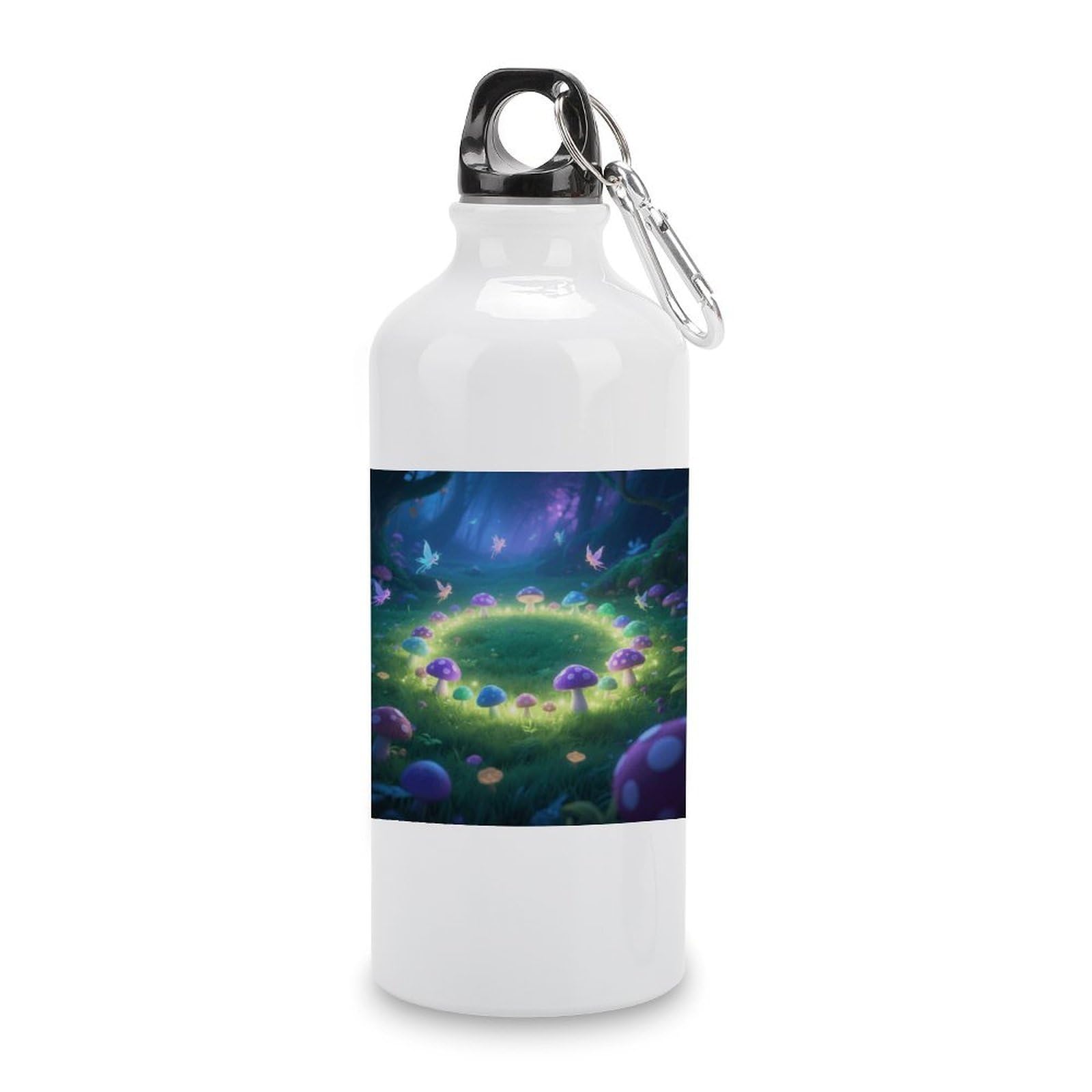 Fekiloot Style Mysterious Grassland Aluminum Water Bottle Travel Tumbler Reusable Lightweight Outdoor Sports Water Bottles For Gym Sports Camping Hiking Fishing600ml