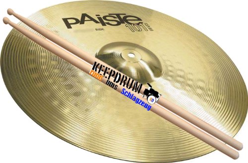PAISTE 101 Ride Becken 20" + 5A KD Drumsticks
