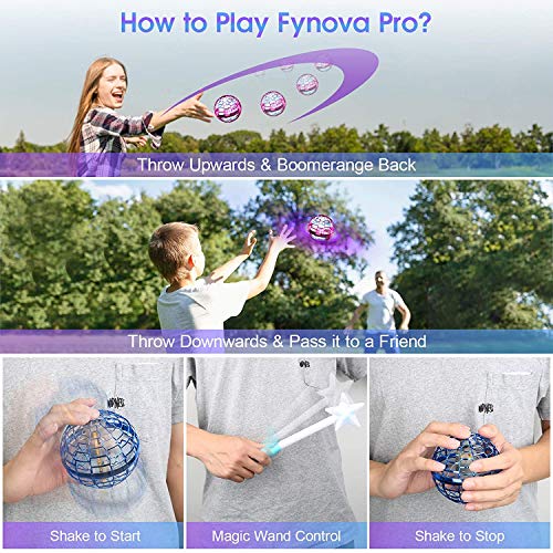Flynova Pro,Drones voadores para crianças ou adultos, brinquedos de bola voadores de indução EFINNY